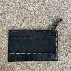 Coach Signature Black Cardholder